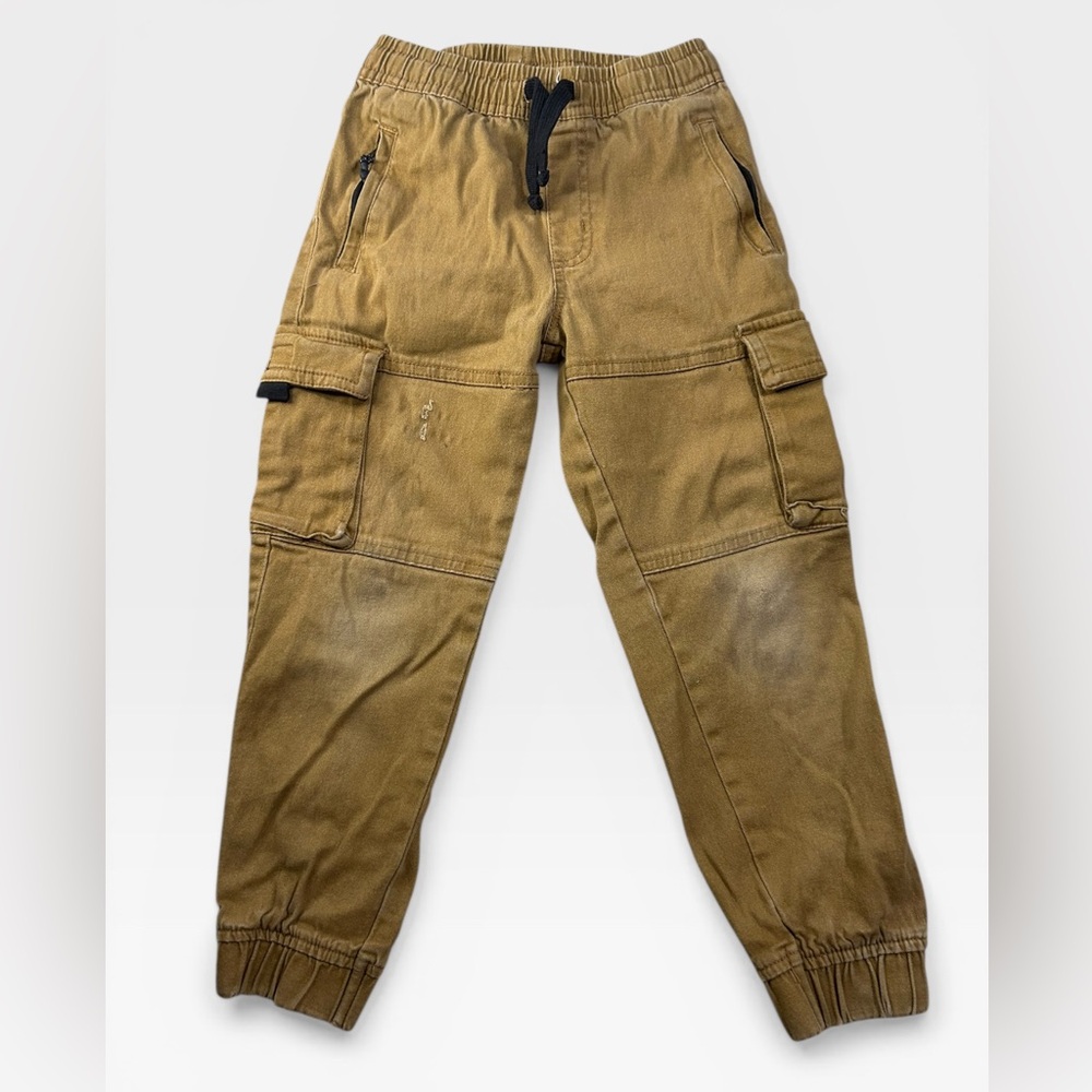 5 for $25🔥Quad Seven Tan Cargo Jogger Pants Boys Size 6